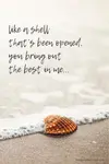 This seashell treasure love poem explores the ability love has to transform us.