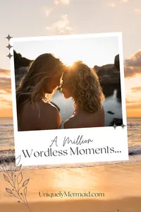 This short barefoot sand love poem conveys love's silence as speaking volumes.