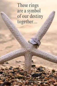 This beach wedding ring poem explores the symbolism, vows, and connection of a life together.