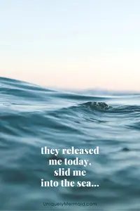A burial at sea poem told in first-person that evokes a sense of serenity and wonder.