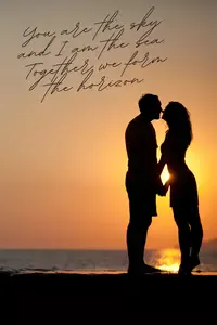 A sky and sea love poem that mirrors and reflects the feelings between partners in life and love.