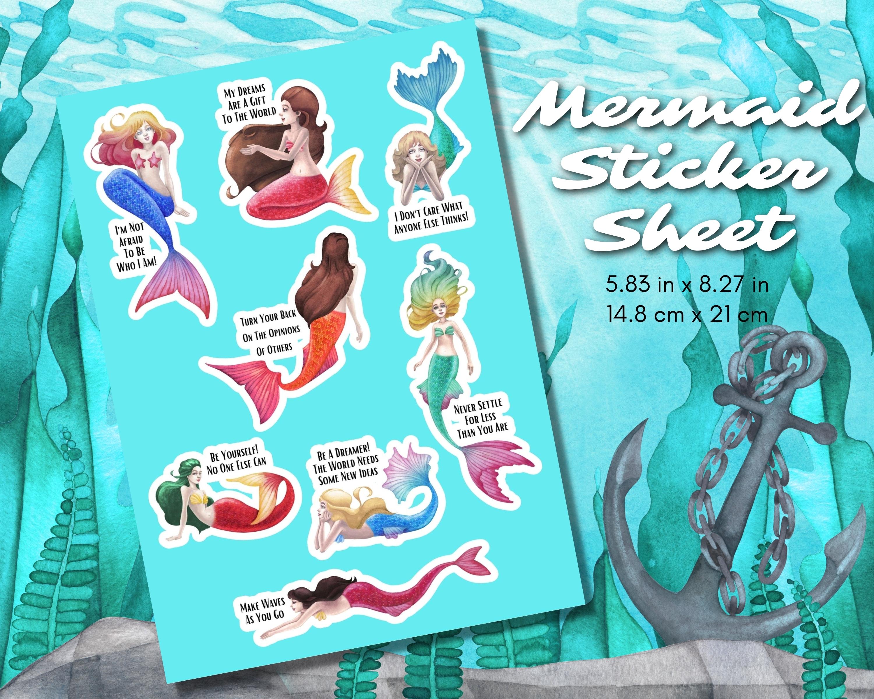 Empowering Mermaid Stickers