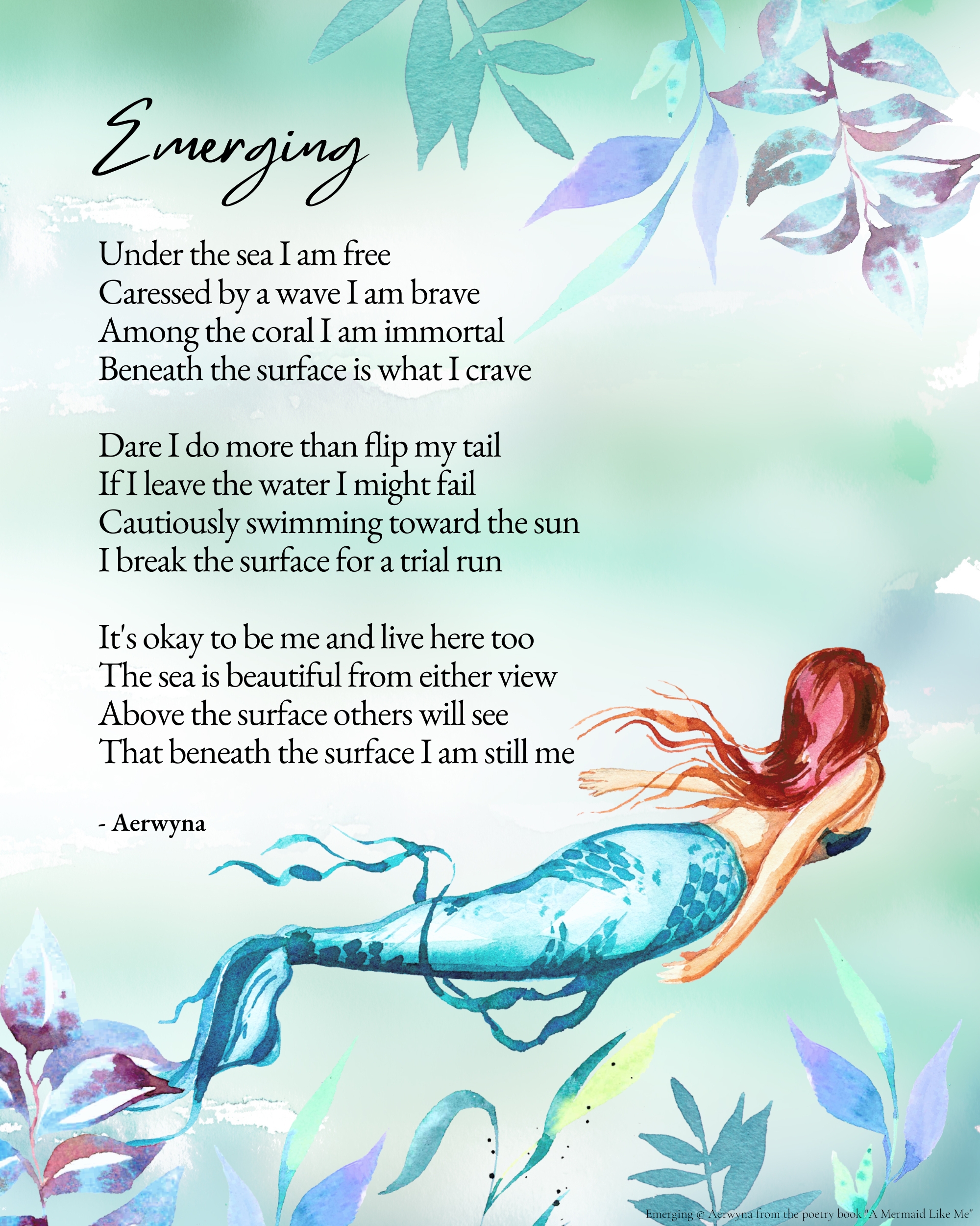Mermaid Poetry Posters