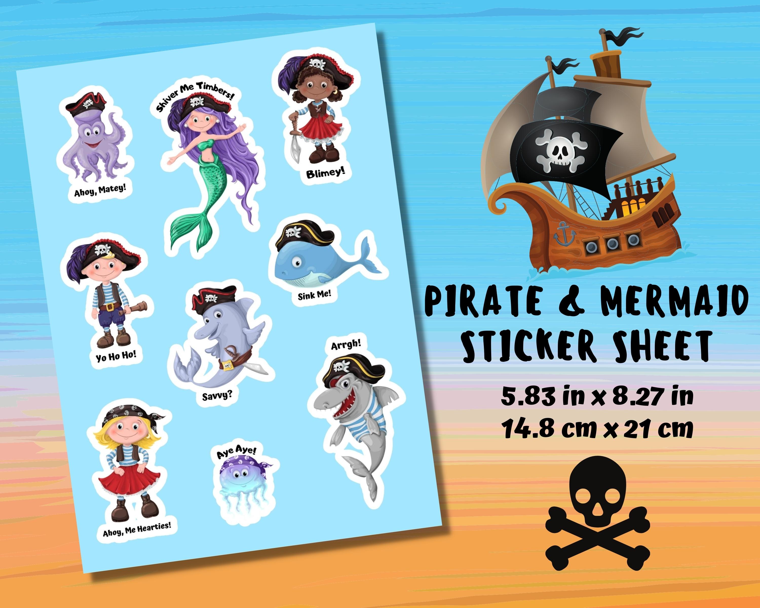 Pirate & Mermaid Stickers