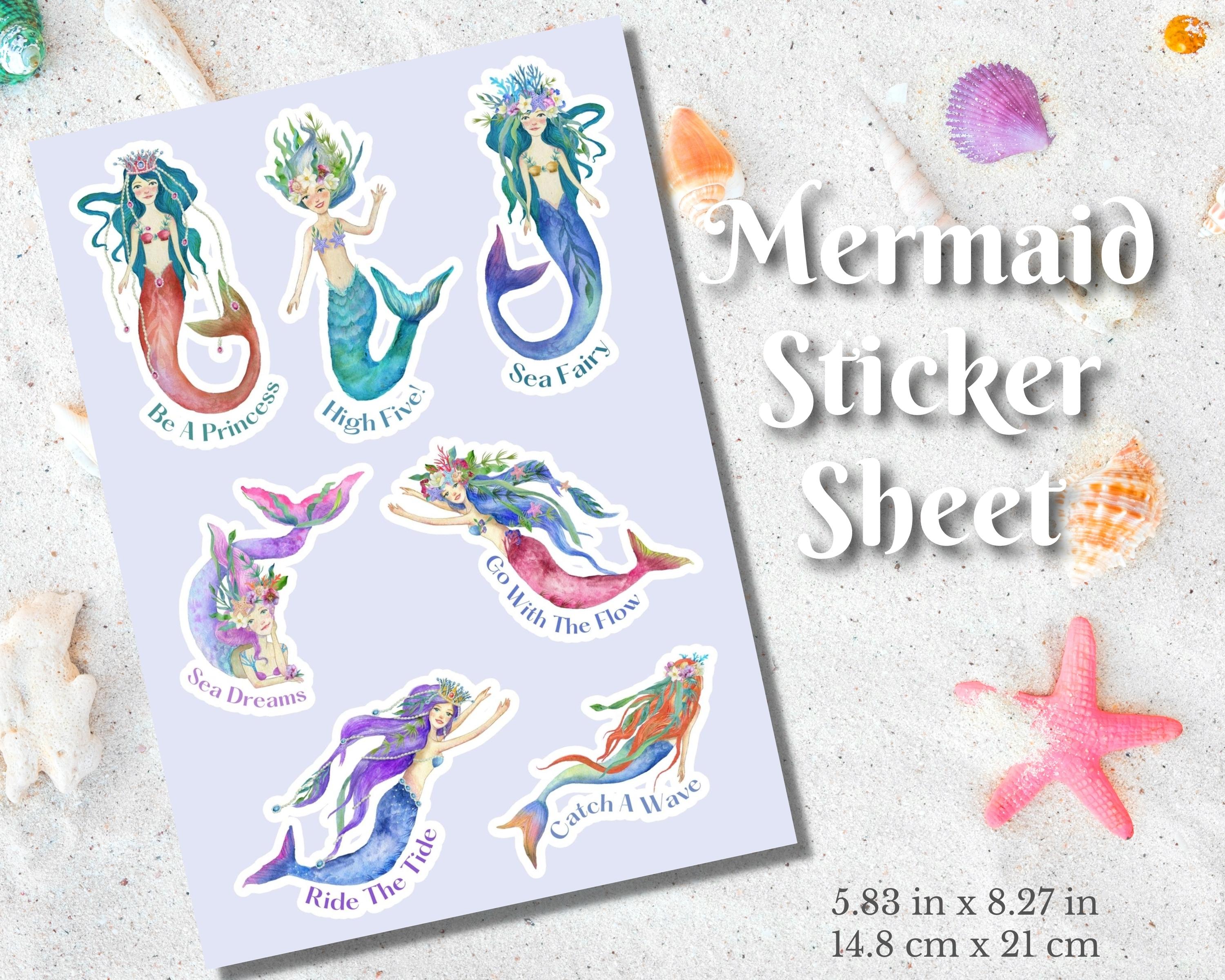 Colorful Mermaid Stickers