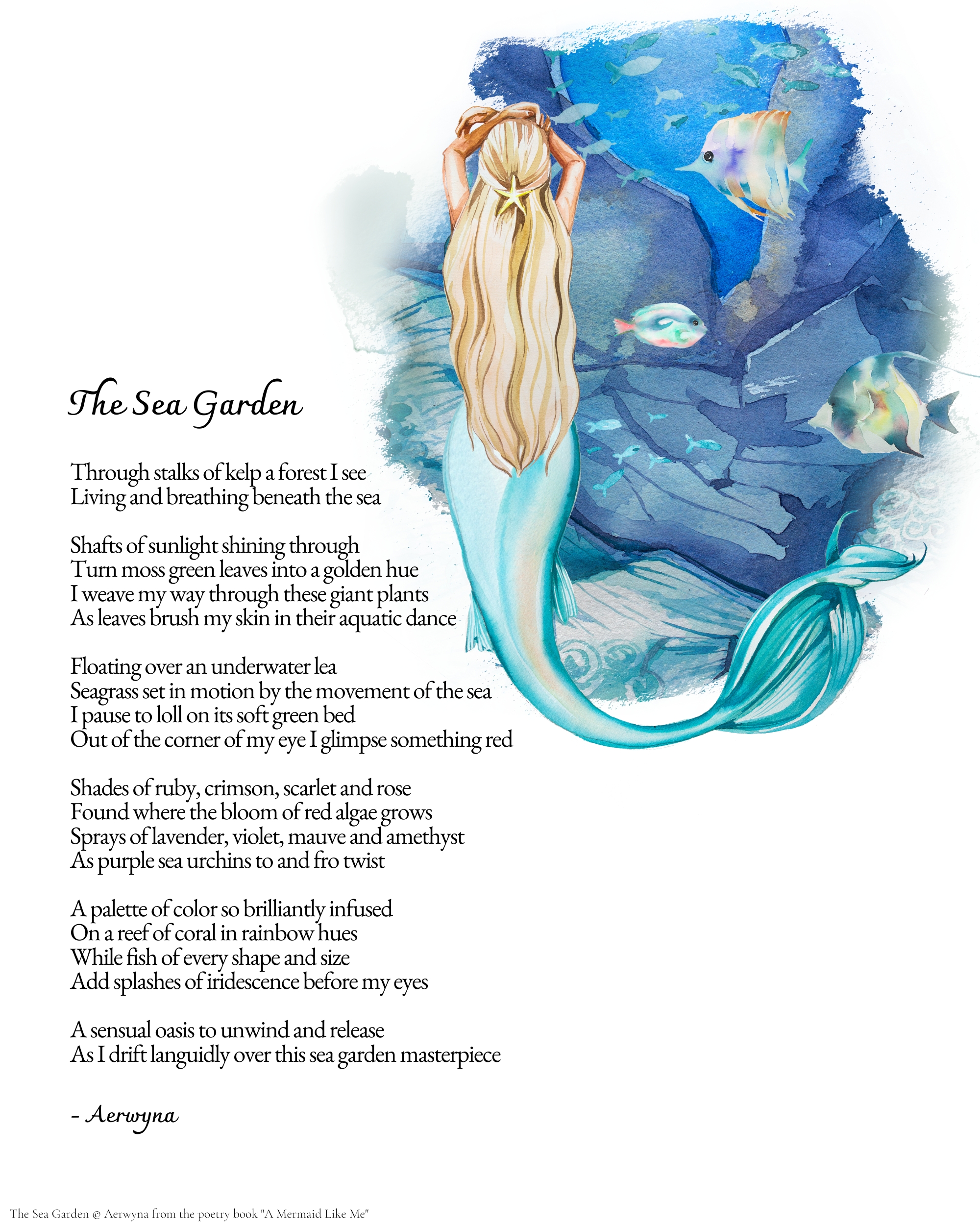 The Sea Garden Poetry Poster