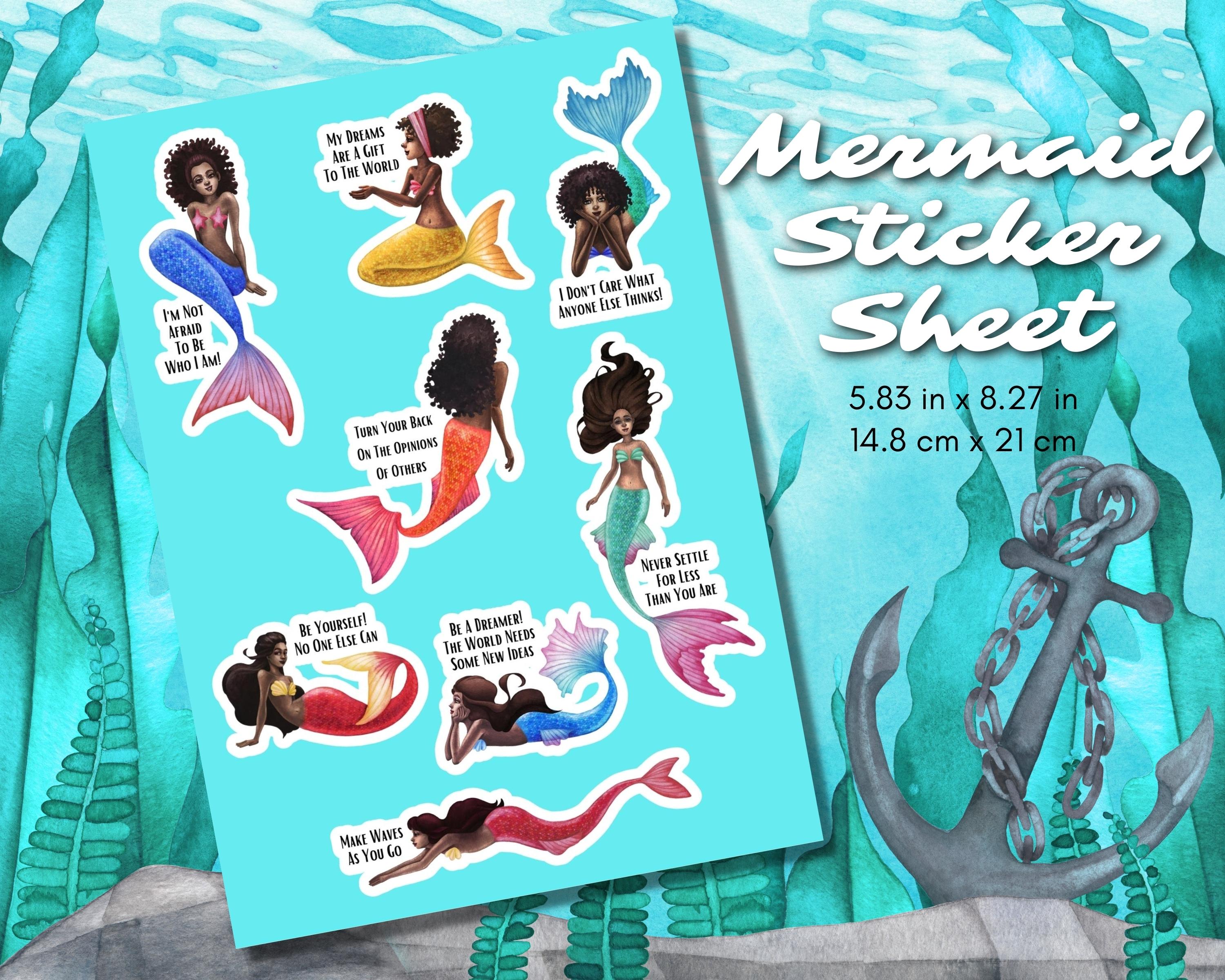 Empowering Mermaid Stickers