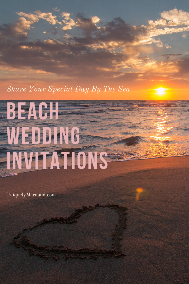 Beach Themed Wedding Invitations