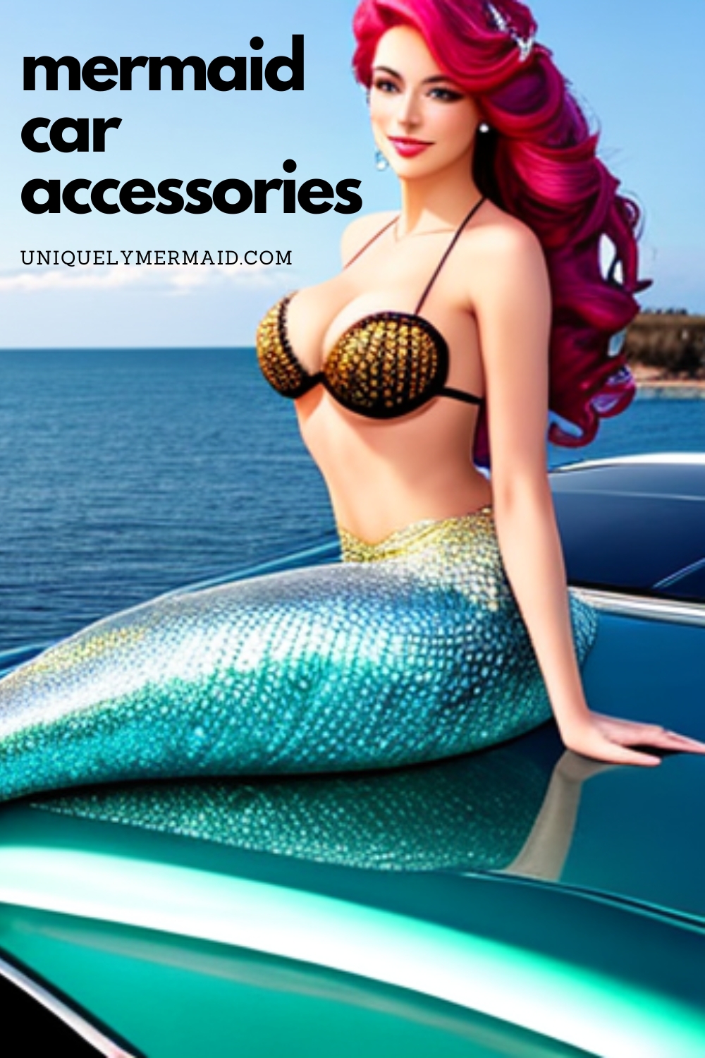 Ramp up and redecorate your vehicle with these fun and functional mermaid car accessories.
