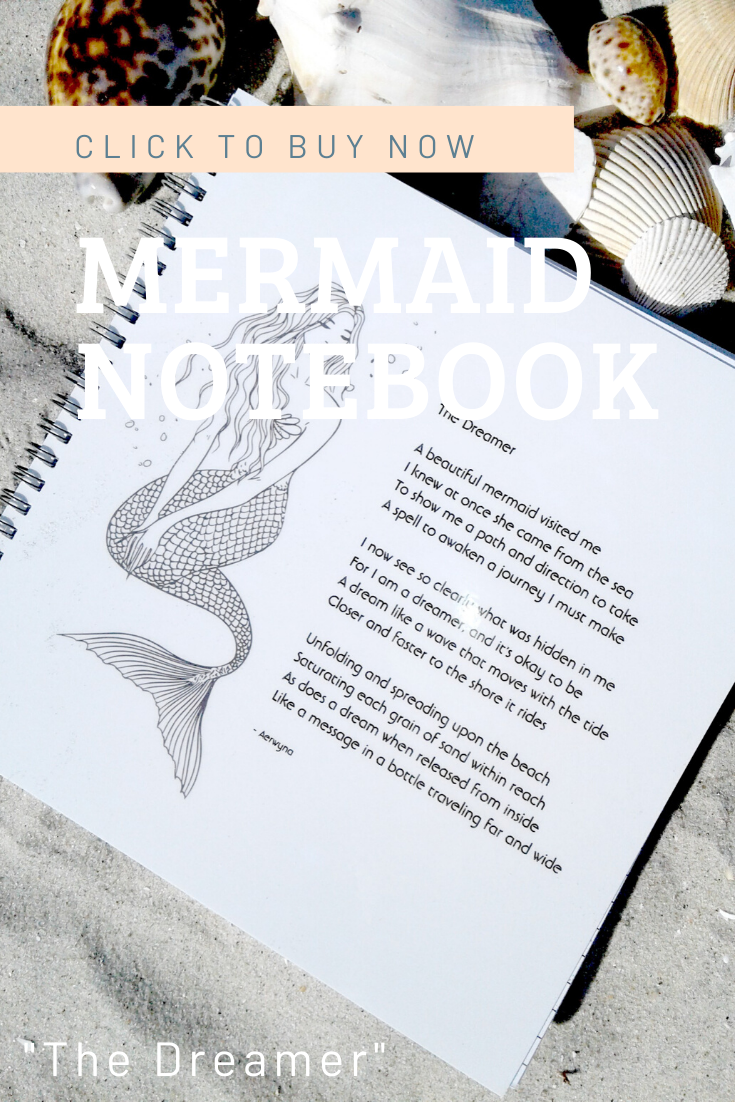 "The Dreamer" Mermaid Notebook