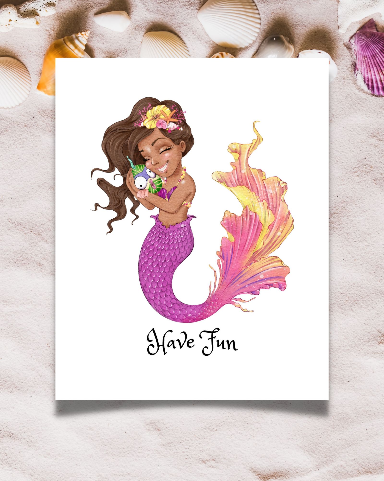 Have Fun Mermaid Poster