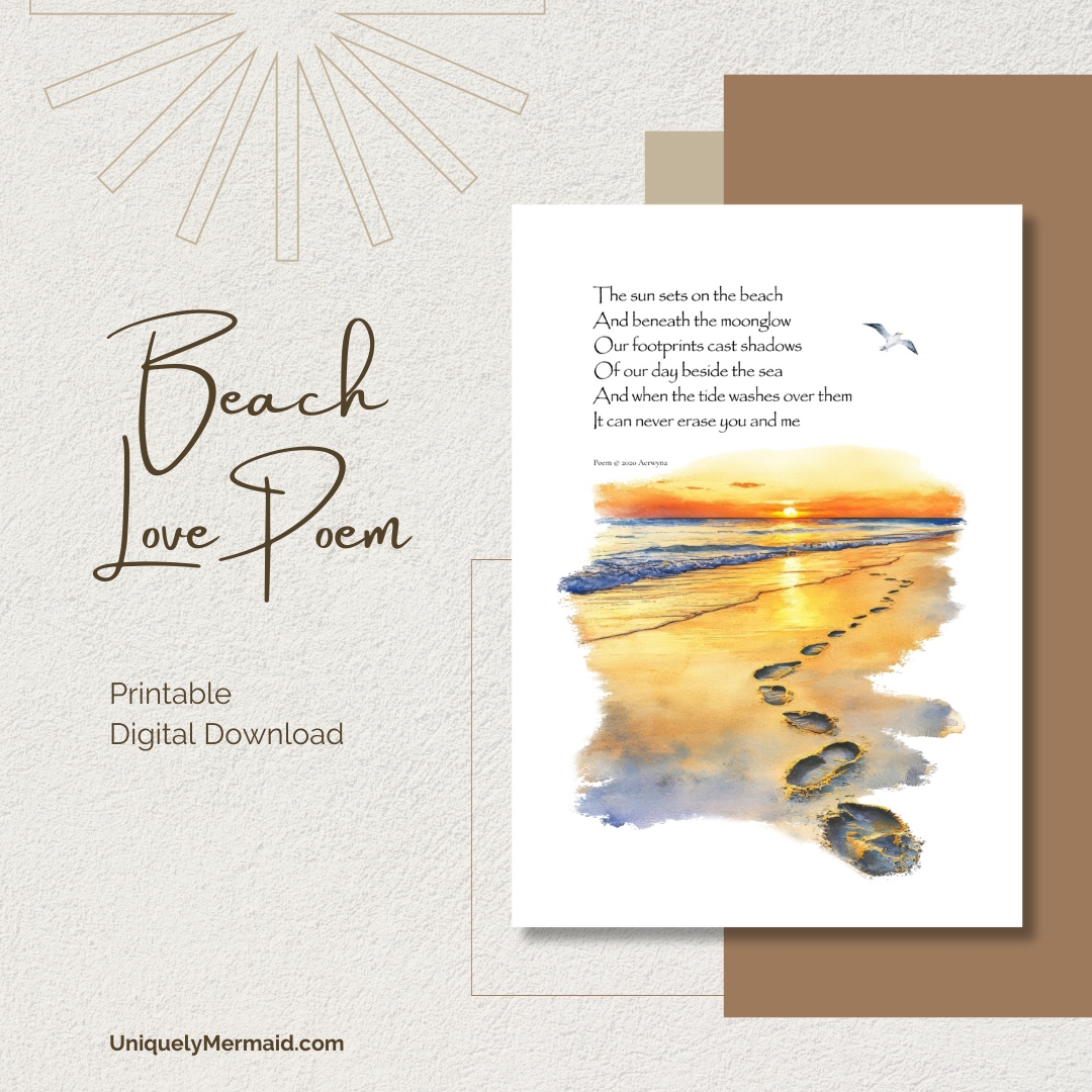 The Sun Sets On The Beach - A Poem For Couples In Love