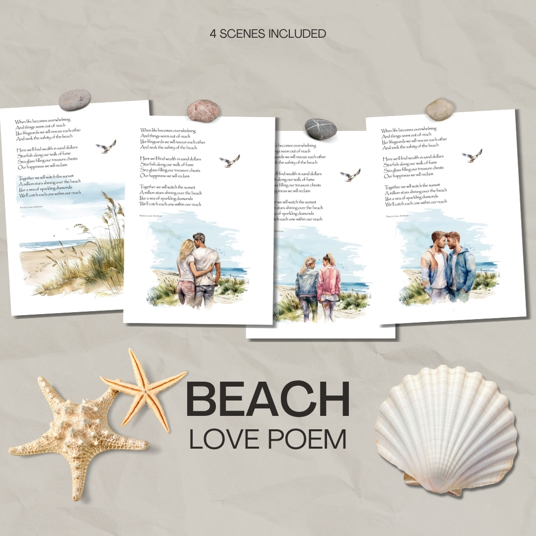 When Life Becomes Overwhelming - A Beach Love Poem