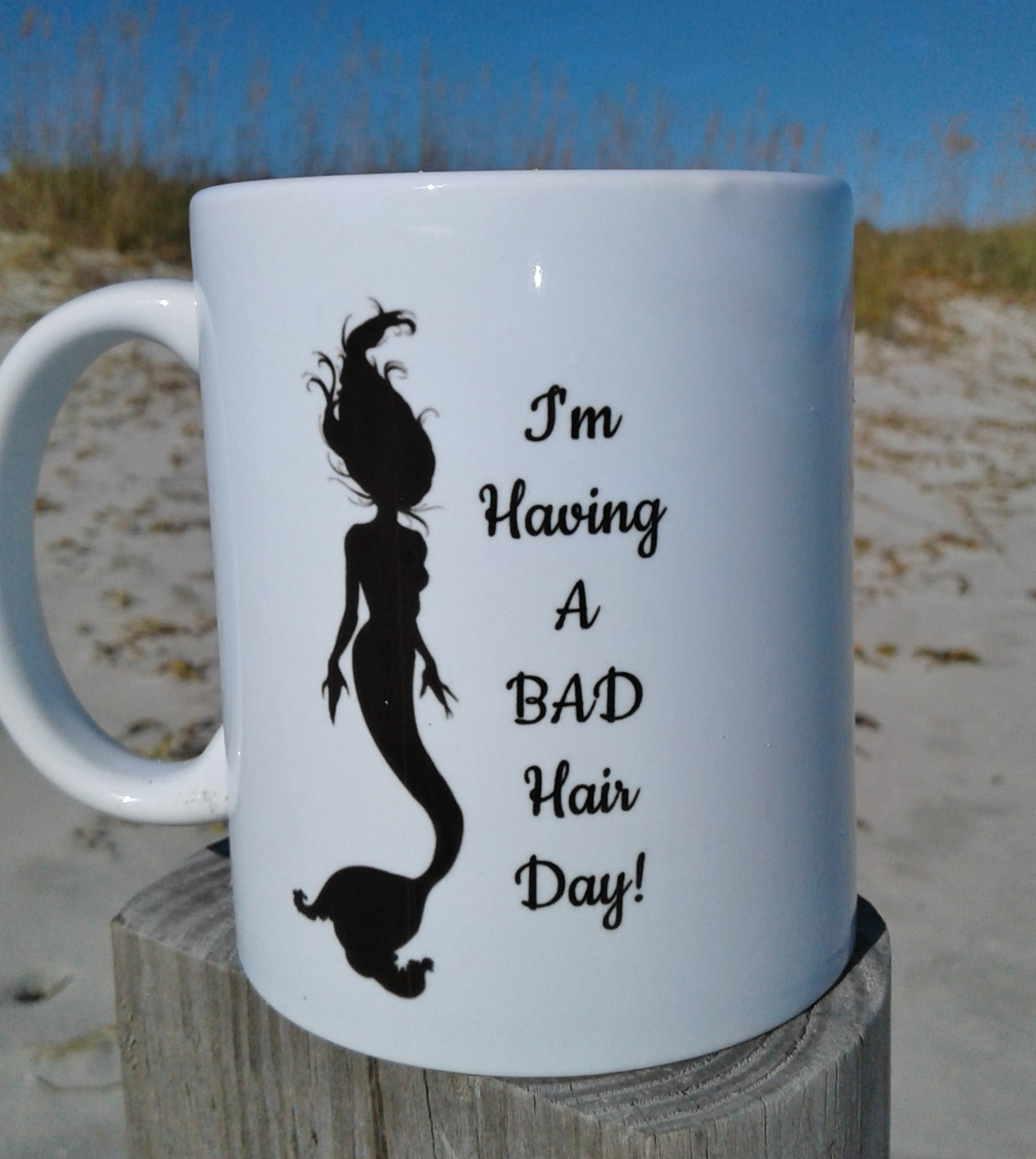 Bad/Good Hair Day Mermaid Mug