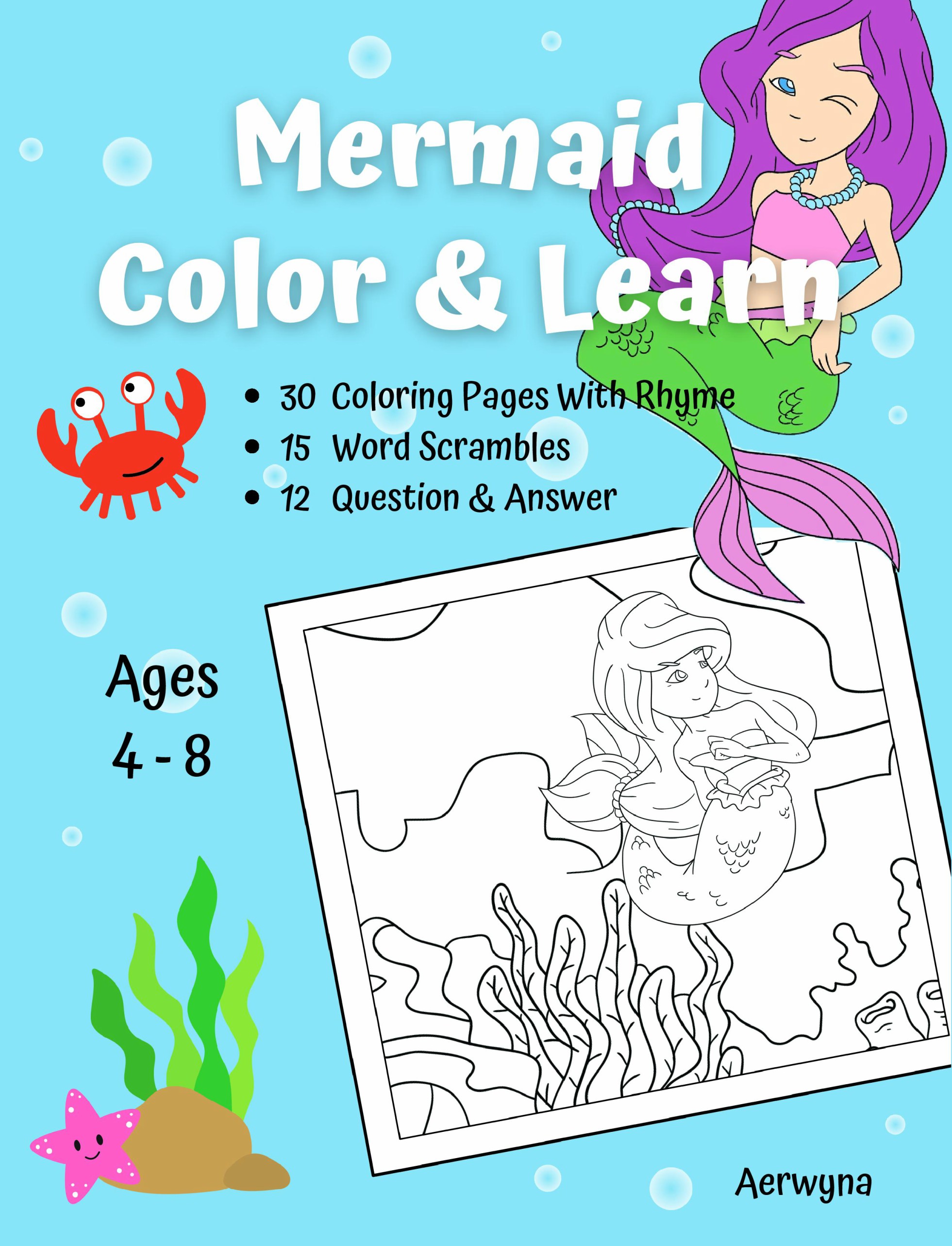 Mermaid Color & Learn