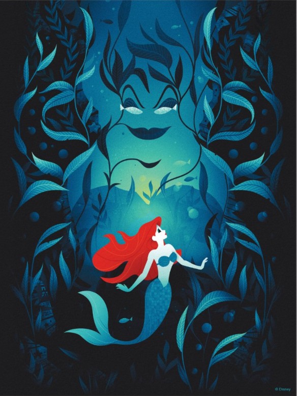 The Little Mermaid Ariel & Ursula Poster