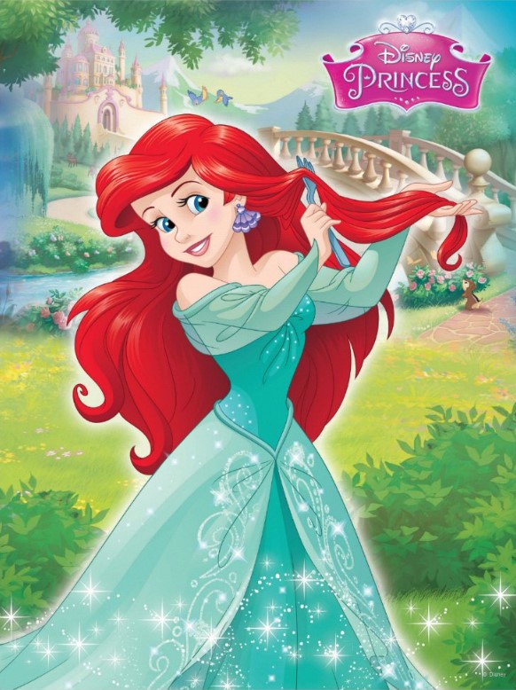 Ariel In Her Princess Dress Poster